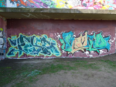 Graffiti Wall in Oldenburg - Photo by pokeoner - poke, ratio (2014)