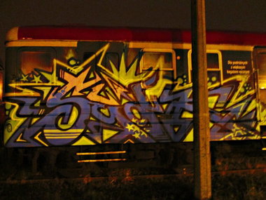 Graffiti Train - Photo by polandtrains