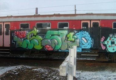 Graffiti Train - Photo by polandtrains