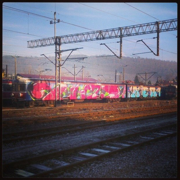 Graffiti Train - Photo by polandtrains