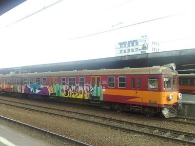 Graffiti Train - Photo by polandtrains