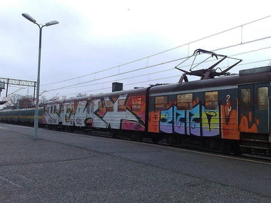 Graffiti Train - Photo by polandtrains