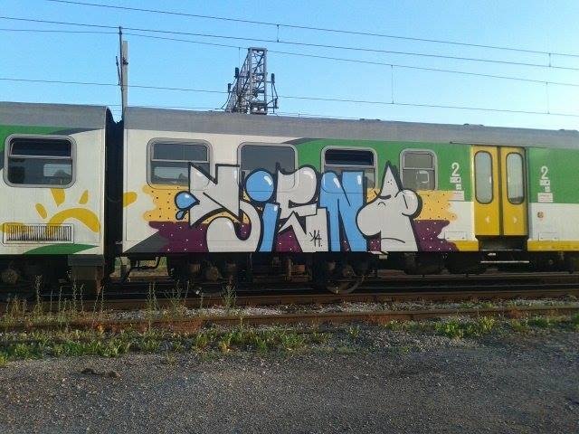 Graffiti Train - Photo by polandtrains