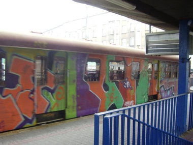 Graffiti Train - Photo by polandtrains