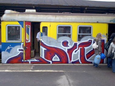 Graffiti Train - Photo by polandtrains