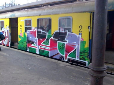 Graffiti Train - Photo by polandtrains