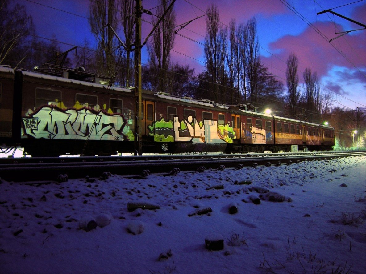 Graffiti Train - Photo by polandtrains