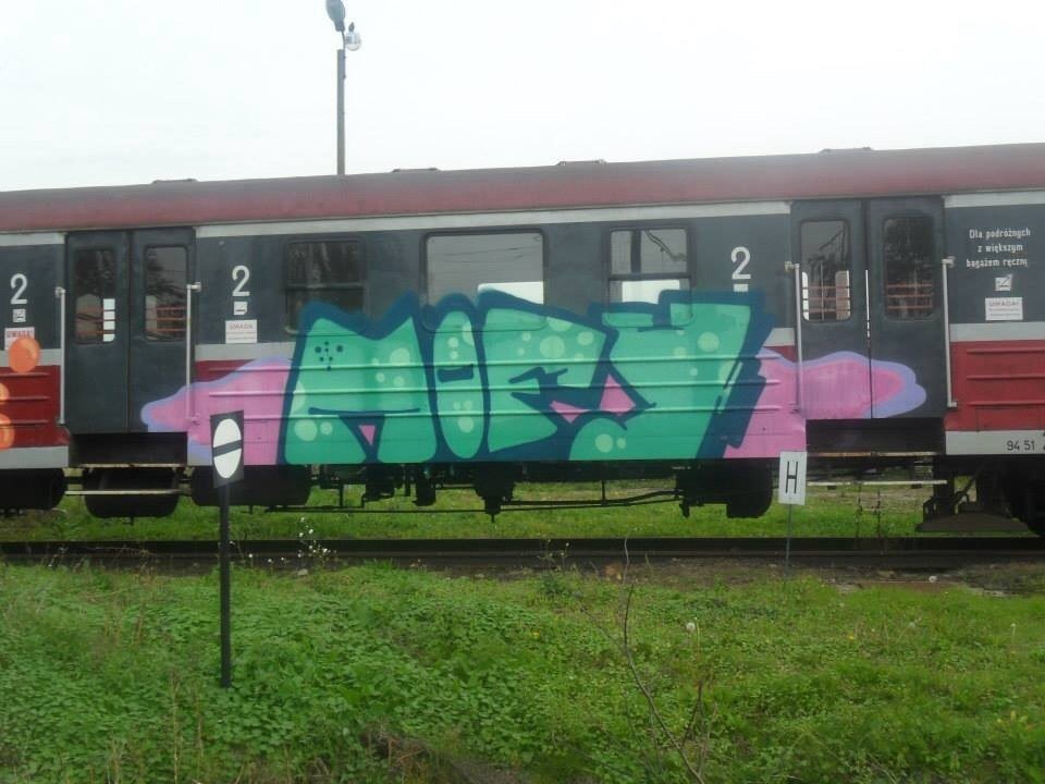 Graffiti Train - Photo by polandtrains