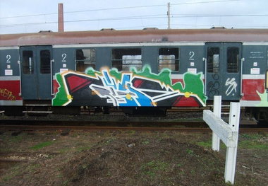 Graffiti Train - Photo by polandtrains
