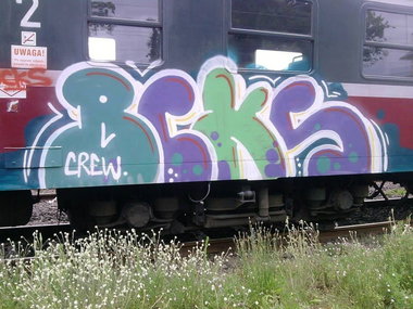 Graffiti Train - Photo by polandtrains