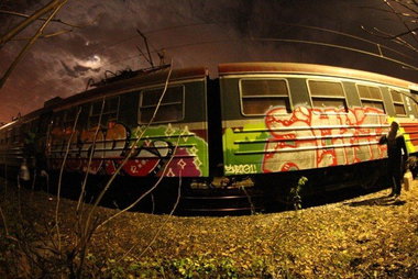 Graffiti Train - Photo by polandtrains