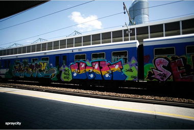 Graffiti Wall - Photo by polandtrains