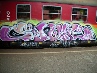 Graffiti Train - Photo by polandtrains