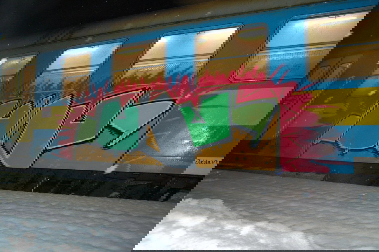 Graffiti Train - Photo by polandtrains