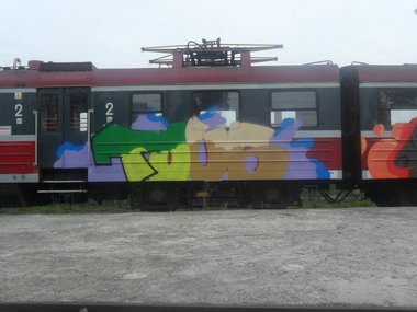 Graffiti Train - Photo by polandtrains