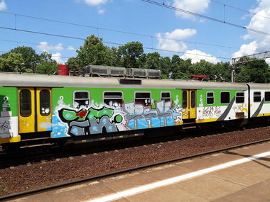 Graffiti Train - Photo by polandtrains