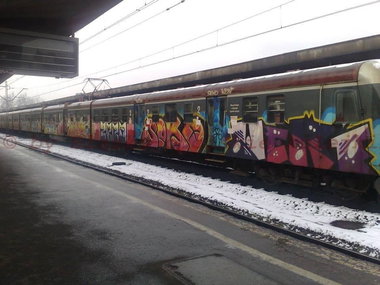 Graffiti Train - Photo by polandtrains