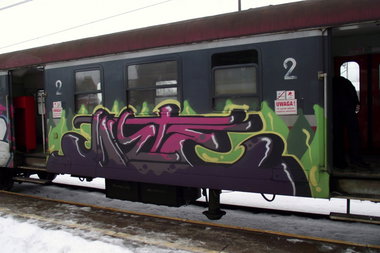 Graffiti Train - Photo by polandtrains