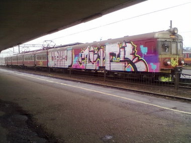 Graffiti Train - Photo by polandtrains