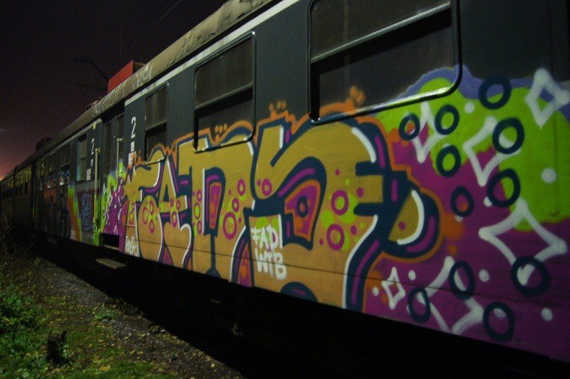 Graffiti Train - Photo by polandtrains