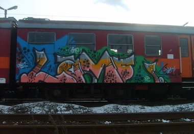 Graffiti Train - Photo by polandtrains