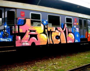 Graffiti Train - Photo by polandtrains