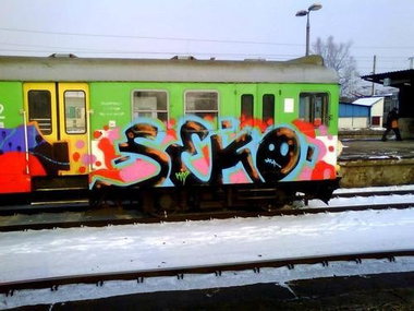 Graffiti Train - Photo by polandtrains