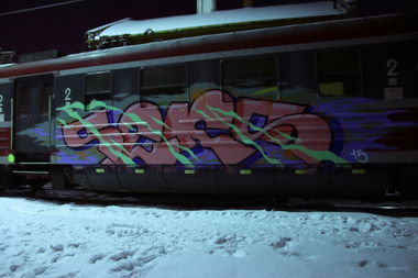 Graffiti Train - Photo by polandtrains