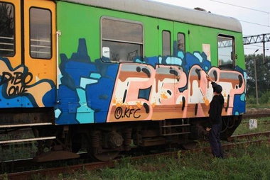 Graffiti Train - Photo by polandtrains