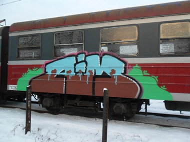 Graffiti Train - Photo by polandtrains
