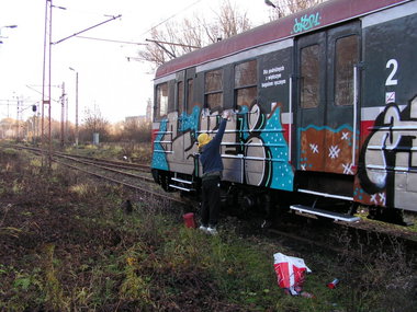 Graffiti Train - Photo by polandtrains