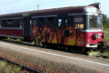 Graffiti Train - Photo by polandtrains