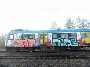 Graffiti Train - Photo by polandtrains