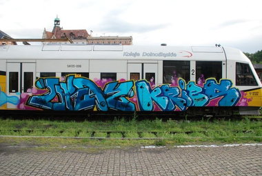 Graffiti Train - Photo by polandtrains