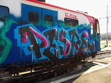 Graffiti Train - Photo by polandtrains