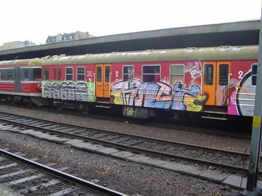 Graffiti Train - Photo by polandtrains