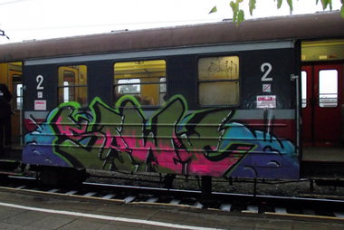 Graffiti Train - Photo by polandtrains