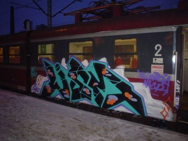 Graffiti Train - Photo by polandtrains