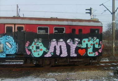 Graffiti Train - Photo by polandtrains