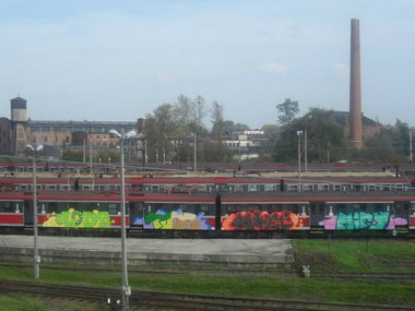 Graffiti Train - Photo by polandtrains