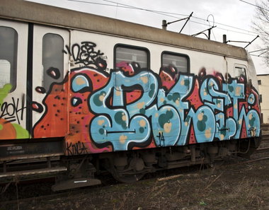 Graffiti Train - Photo by polandtrains