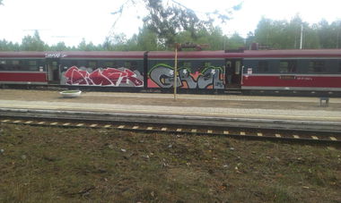 Graffiti Train - Photo by polandtrains