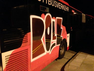 Graffiti Train - Photo by polizeihauptfrau - ROLE, Kmh, mg (2014)