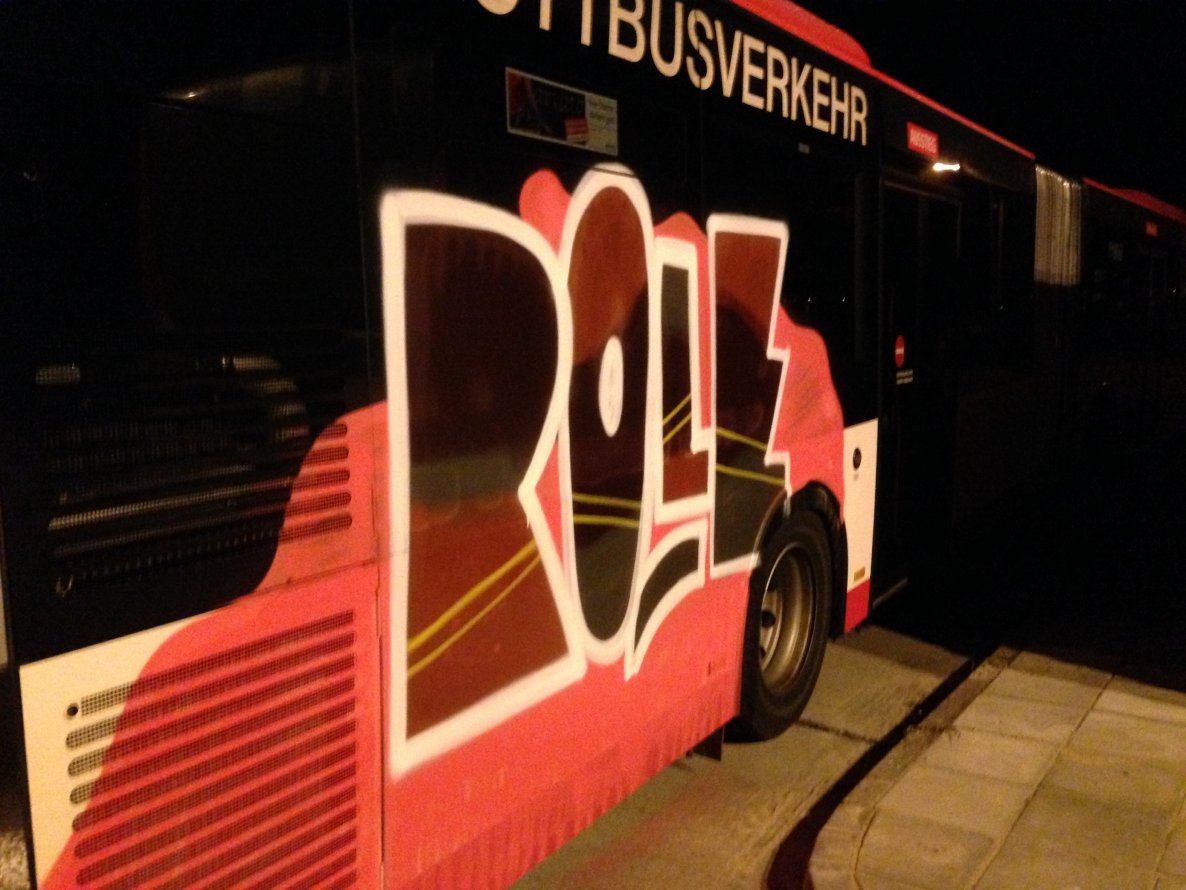 Graffiti Train - Photo by polizeihauptfrau - ROLE, Kmh, mg (2014)