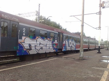 Graffiti Train - Photo by polskiezlote - tsu, lps