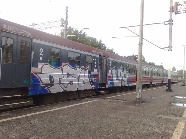 Graffiti Train - Photo by polskiezlote - tsu, lps