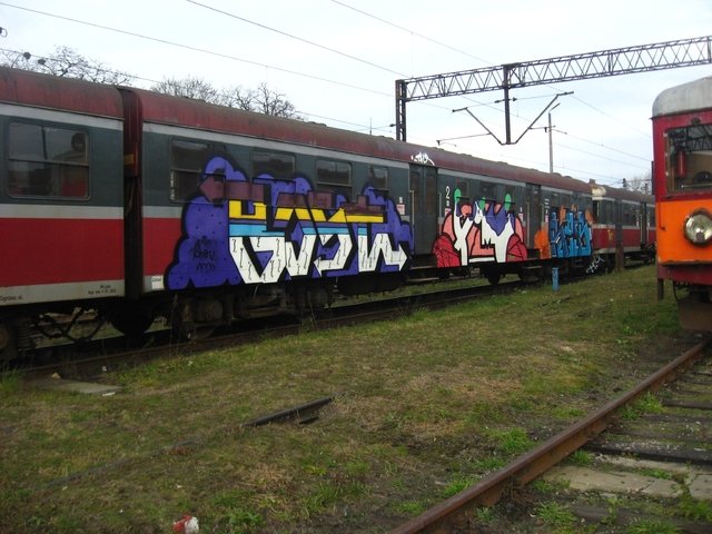 Graffiti Train - Photo by polskiezlote - bost, rimu