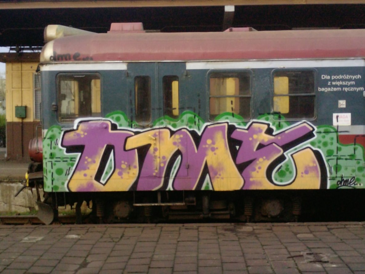 Graffiti Train - Photo by polskiezlote - dme, gn