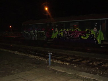 Graffiti Train - Photo by polskiezlote - dnb, mizte, wild