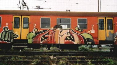 Graffiti Train - Photo by polskiezlote - gife, oldschool
